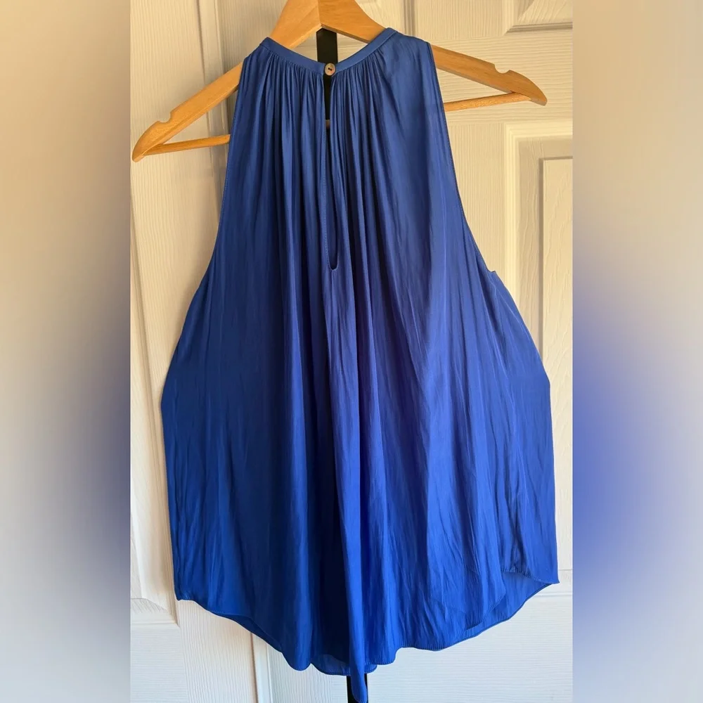 Ramy Brook Royal Blue Halter Blouse 
Women’s Size: XS - Picture 5 of 7